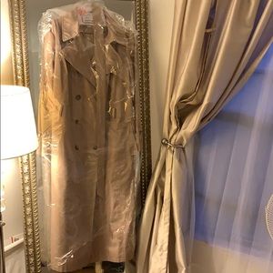 DKNY Beige Long Trench Coat 2x Ankle Length